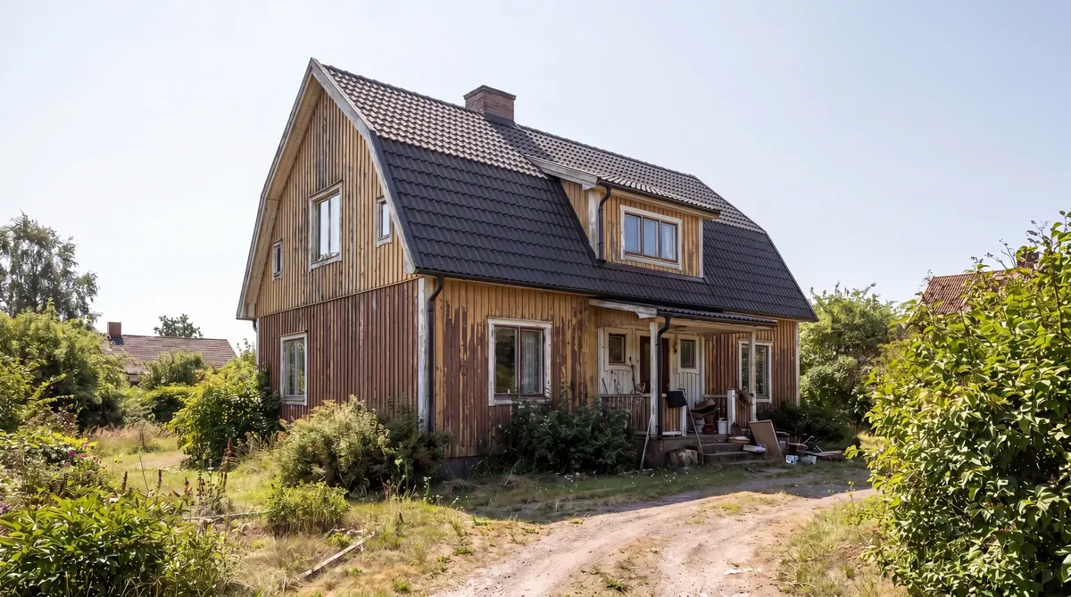 Efter – Villa i Mölndal – komplett takbyte med betongpannor