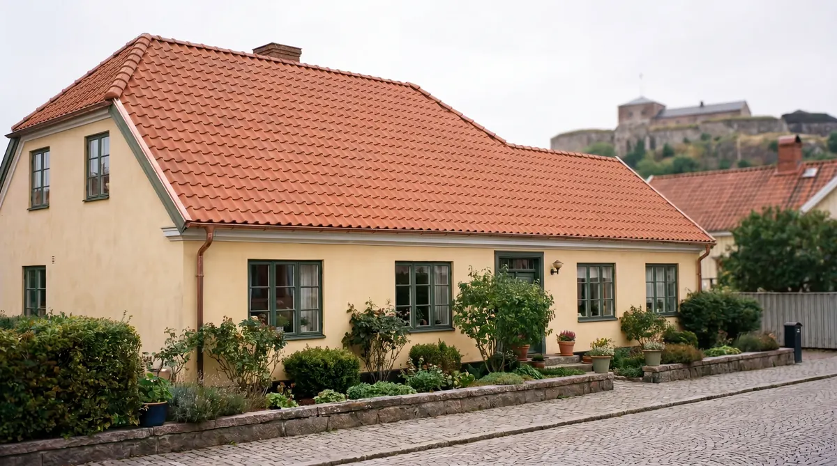 Efter – Stenhus i Kungälv stenstad – lertegelbyte i kulturmiljö (1800-tal)