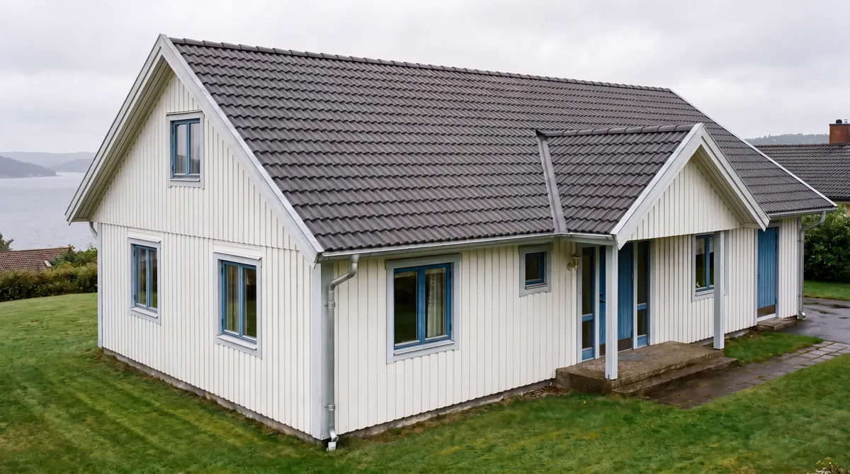 Efter – Villa i Uddevalla – takbyte med havsbeständiga material vid Byfjorden