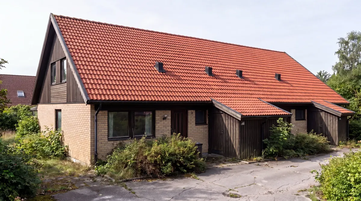 Efter – Radhus i Partille – taktvätt och 10-årsimpregnering
