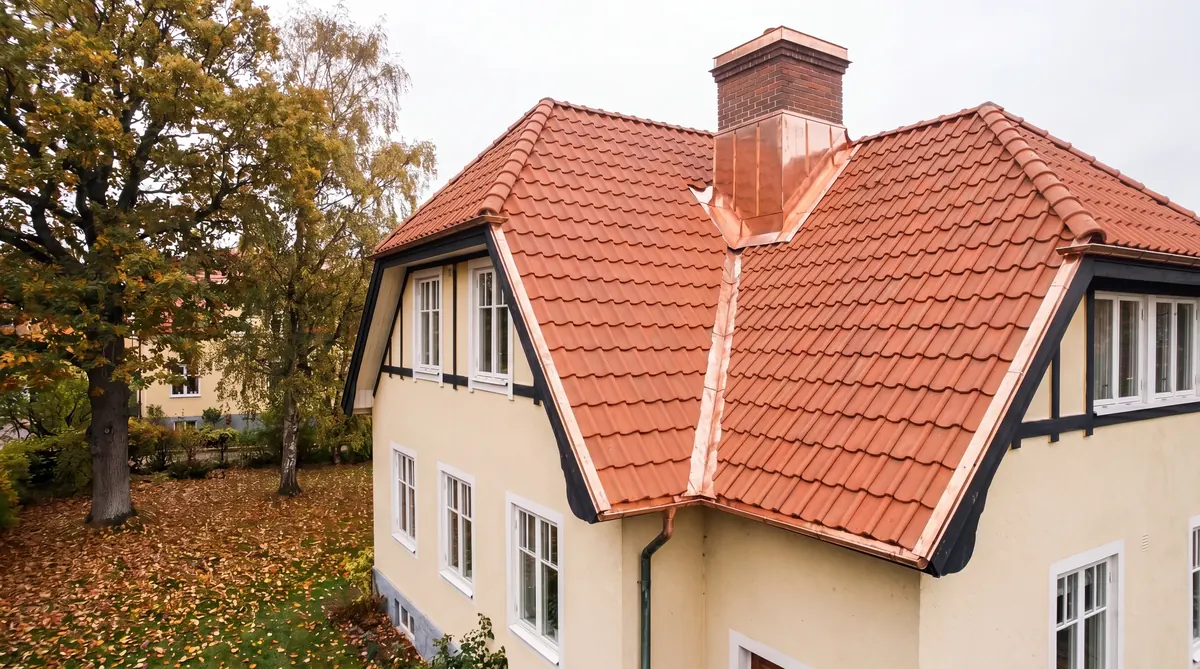 Efter – Villa i Majorna, Göteborg – lertegelbyte med kulturhänsyn (tidigt 1900-tal)
