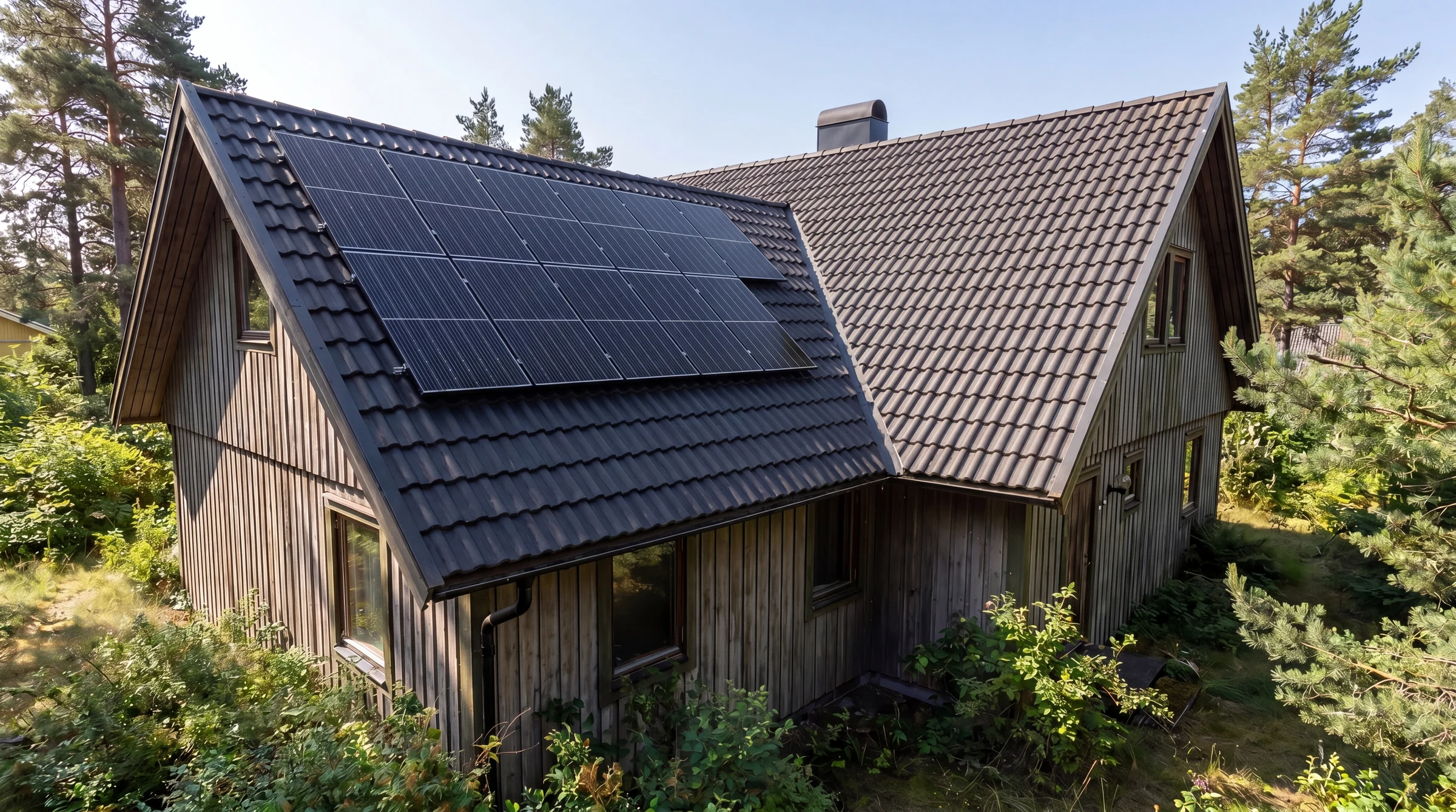 Efter – Villa på Hisingen – takbyte kombinerat med solpaneler