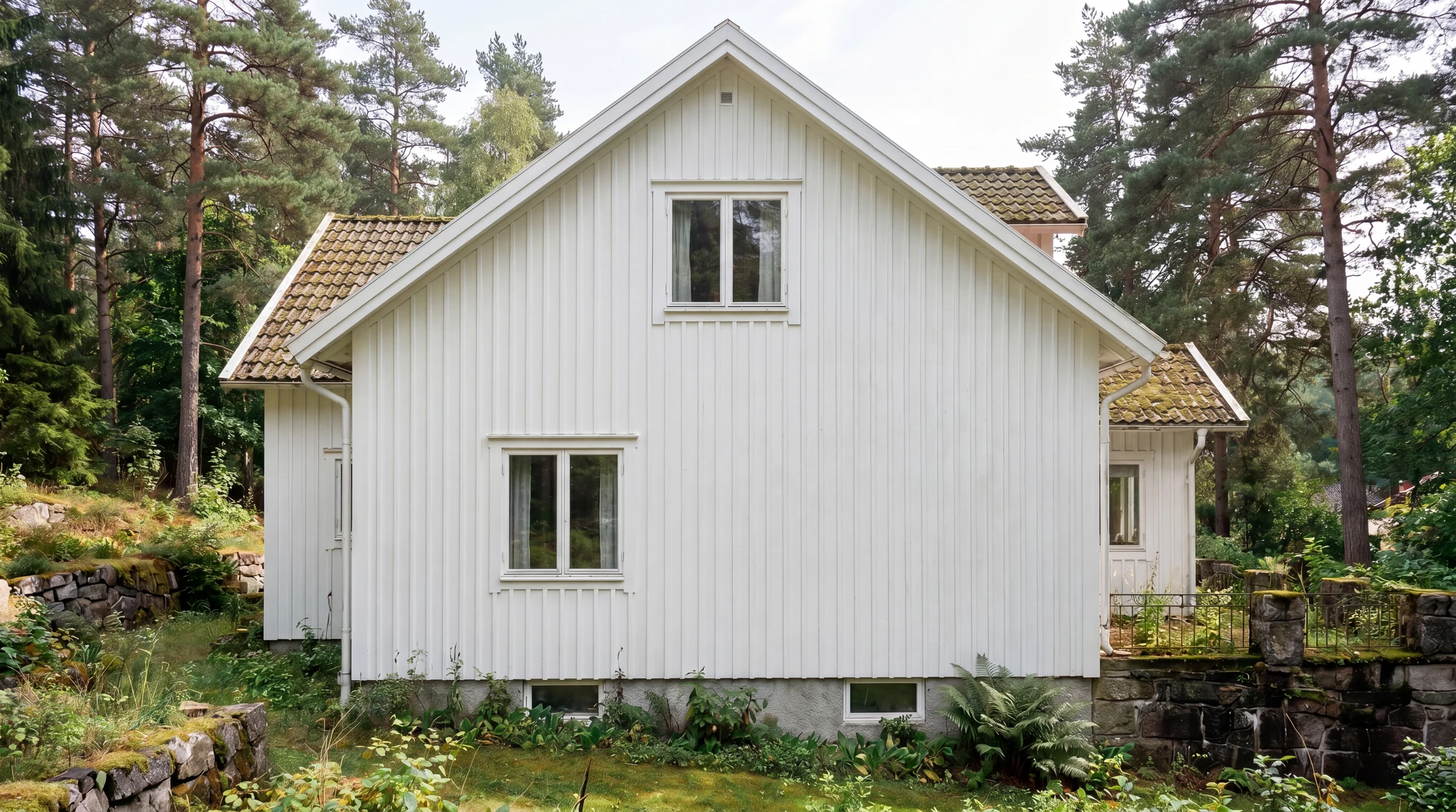 Efter – Villa i Mölnlycke – fasadtvätt och algborttagning