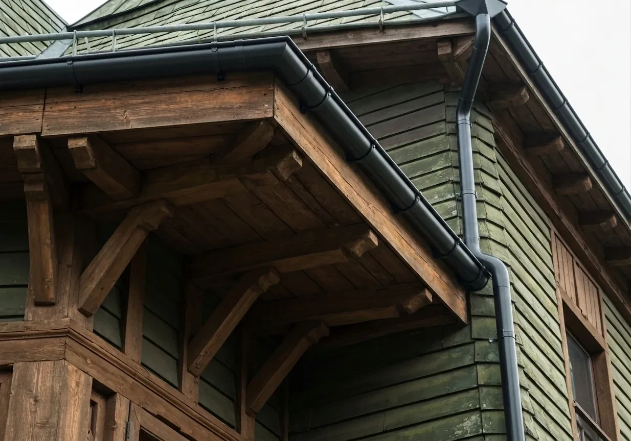 Villa i Kungsbacka – byte av rostiga hängrännor och stuprör