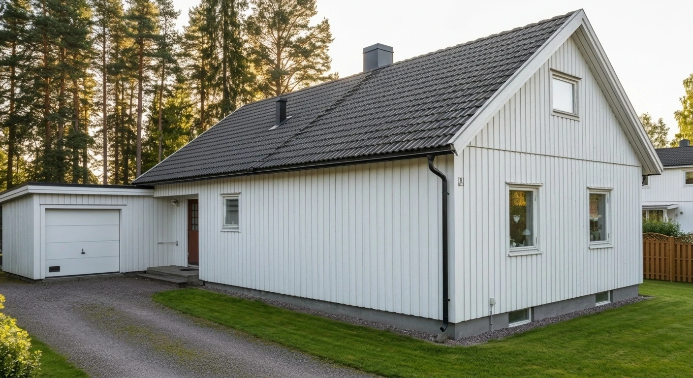 Efter – Villa i Partille – kombinerad taktvätt och fasadtvätt
