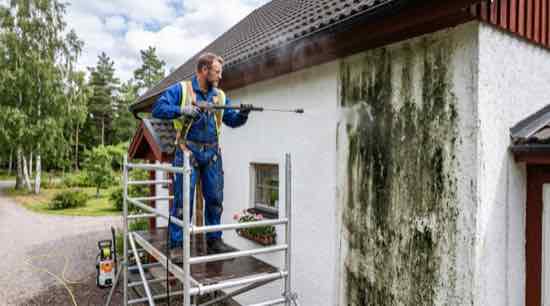 Professionell fasadtvätt på villa i Göteborg
